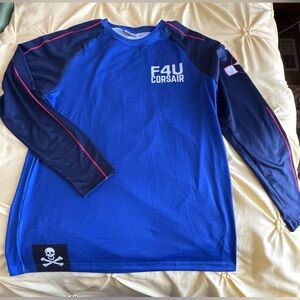 Wright Bros Blue Long-Sleeve Shirt, Size L